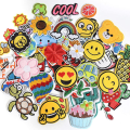 Miniatyrbillede 1 af 5: 60 stk. Tilfældige assorterede styles broderede patches, lyse levende C