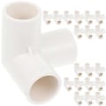 Pikkukuva 1 / 2: 20 kpl Kulmaliitin T-kappale PVC-putkiliittimet Vesiputken kulmaliittimet DN15/20mm