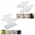 Miniatyrbilde 2 av 5: 1 sett med 4 trykkmatter for fondant - 4 ruller rottingtrykk