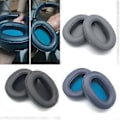 Miniatyrbild 2 av 5: Öronkuddar i läder Svampöverdrag Öronkuddar för So-ny WH-XB900N Headset Reservdelar Mjuka att Bära Memory Foam Svart Black