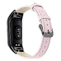 Miniatyrbillede 1 af 5: Til Xiaomi Smart Band 8 Ægte Læderrem med Sort Urkasse Style C