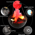 Miniatyrbillede 4 af 5: LED Falsk Flamme Lampe Elektrisk Bål Kunstig Flimrende Effekt
