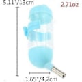 Miniatyrbild 3 av 5: 3 i 1 Hängande Vattenflaska för Hamster, Automatisk Husdjursdispenser med Bas för Dvärghamster Mus Råtta Igelkott (80ML Blå)