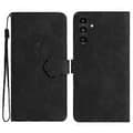Fodral för Samsung Galaxy A16 5G/A16 4G, blomdesign läderplånbok telefonfodral med handledsrem Style A