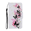 Miniatyrbillede 2 af 5: Farvet Tegne Etui til iPhone 12 Pro Max Four Butterflies