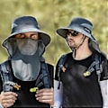 Miniatyrbild 5 av 5: Dam Ponytail Sommar Sol UV-skydd Hatt Hopfällbar Bredbrättad Boonie Hatt red
