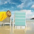 Miniatyrbillede 1 af 5: Fint Fiber Strandhåndklæde Let Badehåndklæde Sand Strandtæppe Rejse Svømmepøl Multifunktionelt Håndklæde 90x180 cm