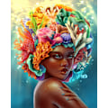 Pikkukuva 1 / 5: 30x40cm 5D DIY timanttimaalaus täydellinen, La femme de la rivière#C, DIY