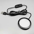 Pikkukuva 4 / 5: USB-pöytävalaisin, 5V3W suurikirkkaus LED vakaalla pyöreällä jalustalla tiskin valaistus auton kattovalo hopeakuori silver shell