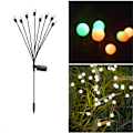 Miniatyrbillede 2 af 5: Solcellelamper til udendørs brug, 2 stk. 8 LED solcelle-ildfluer til have, Ba