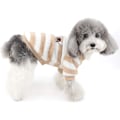 Miniatyrbillede 5 af 5: Vinter Sweater Coral Fleece Jakke Hvalp Hvalp Kat Stribet Varm C