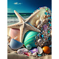 Miniatyrbild 1 av 5: 30x40cm 5D DIY Diamantmålning Full, Havslandskap#B, DIY