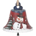 Miniatyrbillede 1 af 2: Attraction Design Jule Jingle Bell Hængepynt Rustik Snemand Dekoration Klokke (Som Vist)