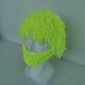 Miniatyrbillede 3 af 5: Strikket Hue Strik Beanie Hue Casual Udklædningrekvisit Mænd Kvinder Vinter Varm Hovedbeklædning Fuzzy Vinterhue til Ferie Snowboarding (Gul S)