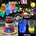 Miniatyrbillede 2 af 5: 100 stk. LED ballonlys, mini runde kuglelys, vandtæt dåse