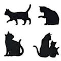 Miniatyrbillede 3 af 5: til Kat Metal Skærestencils DIY Scrapbooking Album Stempel Papirkort Prægning Lysegul