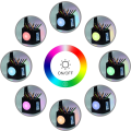 Miniatyrbillede 3 af 5: LED-skrivebordslampe, børns skrivebordslampe med RGB-farve natlys, d