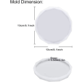 Miniatyrbillede 2 af 5: 4 Pak Resin Underkop-forme, Diamantkant Krystal Underkop-forme