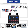 Miniatyrbillede 3 af 5: 5Gang Multifunktions 5-Gang Rocker Dobbelt USB-lader + Digital Voltmeter