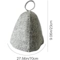Miniatyrbillede 2 af 5: Sauna Hat Foldable Natural Felt Wool Cap Soft Solid Cloche Hat fo