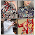 Miniatyrbillede 4 af 5: 10 stk. 10 mm Cheongsam Perlemors DIY Syknapper til Tangdragt Hanfu Resin Be 18 (sort) 18 (black)