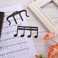 Miniatyrbillede 4 af 5: 2 stk. (sort) Metal Musik Bog Klip, Musik Stativ Klip Ark Musi