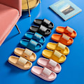 Miniatyrbillede 4 af 4: Ultrabløde hjemmesko til kvinder Eva åben tå slip-on sandaler skridsikre badesko til hus indendørs.36 37.Grøn