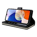 Pikkukuva 2 / 5: Samsung Galaxy A15 4G/A15 5G Kotelo Nahka 9 Korttipaikkaa Puhelinkuori Rannekkeella Style A