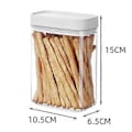 Miniatyrbild 3 av 5: 400/700/1200/1600ML Transparent Matförvaringsburk Bra Försegling Hållbar Livsmedelsgodkänd Lätt att Rengöra 400ML
