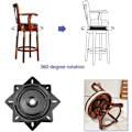 Miniatyrbilde 5 av 5: 1 stk svingbar stolplate, kulelager dreieskive, svingbar dreieskive