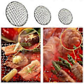 Miniatyrbilde 2 av 5: Camping Grillrist Mesh Pad Rustfritt Stål Matlaging Grillnett Mesh Rack Piknik BBQ Brett Liner Grillovn Rack 16.5cm 16.5cm