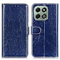 Miniatyrbild 1 av 5: För Honor X6b 4G Fodral Crazy Horse Textur PU Läder Telefonställ Skydd Style C