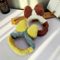 Miniatyrbilde 1 av 4: 2 stk. Hodebånd for kvinner og jenter - Mote, myk, stor sløyfe, elastisk, korallfleece