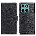 Miniatyrbild 1 av 5: Plånboksfodral för Motorola Edge 60 Fusion 5G PU Läder Telefonskal Litchi Textur Black