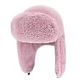Miniatyrbild 5 av 5: Vinter Trapper Hattar Vinter Lei Feng Hatt med Öronlappar Ski Termisk Hatt Förtjockad Snö Vinter Varm Hatt Vinterhattar för Män Ski(Rosa)