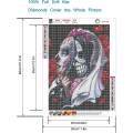 Miniatyrbilde 3 av 5: 5d Diamantmalerisett for voksne UK Skull Mask Jewel Bead Gem