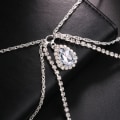 Miniatyrbillede 3 af 3: Bryllup Multi Layer Kvast Rhinestone Skulder Kæde Lagdelt  Cry