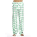 Miniatyrbillede 1 af 2: Bløde flannel pyjamasbukser med tern til mænd. M. grøn Green M