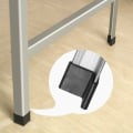 Miniatyrbillede 4 af 5: 25 x 25 mm sorte jernstolbenbeskyttere 12 stk. bordendehætter