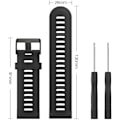 Pikkukuva 4 / 5: Sopii Garmin Fenix 3/Fenix 5x pehmeä silikoniranneke, sopii Garmin Fenix 6x/finix 6x Pro/Fenix 3 Hr/5x Plus 26mm, oranssi