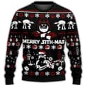 Julesweater Pullover til mænd, 3D digitalt print Crew Neck sweater top, Efterår/Vinter beklædning - EL1860 - Størrelse S S