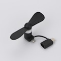 Pikkukuva 5 / 5: 3 kpl Mini Puhelintuuletin, 3 in 1 Mini USB Puhelintuuletin