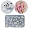 Miniatyrbillede 2 af 5: Praktisk Tynd Silikone Neglekunst Form Transparent Stemplingsplade Negle Stencils DIY Manicure Form Værktøj til Manicure 2