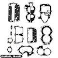 Pikkukuva 5 / 5: Tiivistesarja Powerhead Johnson/Evinrude 25/35Hp 2Cyl X-Ref 433941 18-4307
