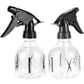 Miniatyrbild 1 av 6: Sprayflaska, 250ml sprayflaska, påfyllningsbar sprayflaska med utlösare, plastsprayflaska, lämplig för hårstyling, resor, växter, 2 stycken