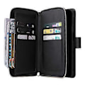 Miniatyrbillede 3 af 5: Til Samsung Galaxy A55 5G Etui Kortlommer Lynlås Læder Telefon Cover Style D