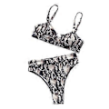 Miniatyrbillede 4 af 5: Bikinisæt med stropper, højtaljet brasiliansk badetøj, strandrejse, badedragt, tankini (Serpentine L) Serpentine L