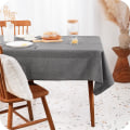 Miniatyrbild 1 av 5: Mörkgrå - Rektangulär bordsduk fläckbeständig linneeffekt vattenavvisande