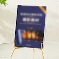 Miniatyrbild 3 av 5: Metall Fotoram Ställ Minimalistisk Design Multifunktionell Easel Hållare Omfattande Användning i Vardagen Gold 6inch