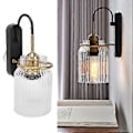 Miniatyrbillede 5 af 5: E26/E27 Væglampe Retro Glas Lampeskærm Væglampe til Soveværelse Sengelampe Stue 110V240V